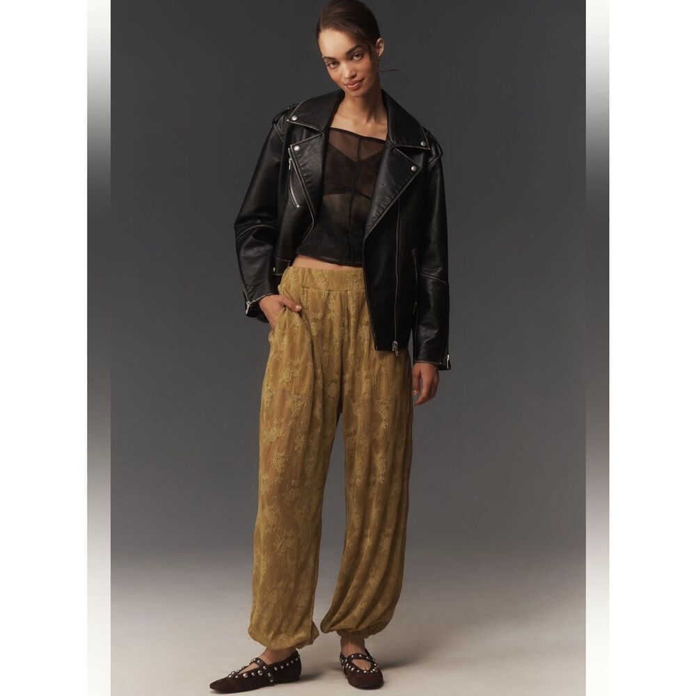 Maeve Sheer Lace Balloon Pants